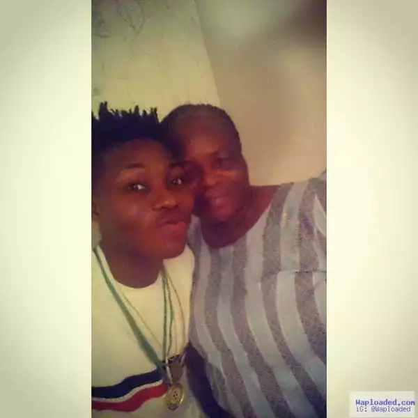 Reekado Banks In New Selfie With His Mum
